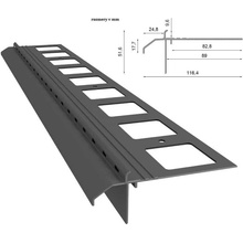 Renoplast Okvapový profil K20R RAL 7024