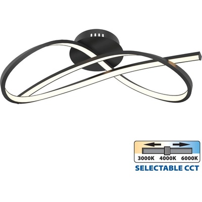 VIVALUX LED ПЛАФОН VIVALUX MIRAGE 33W 3xCCT 255x490x166мм 1341lm ЧЕРНО (VIV004862)