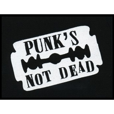 Nášivka PUNK´S NOT DEAD žiletka – Zboží Dáma