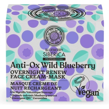 Natura Siberica Anti-Ox Wild Blueberry obnovujúca nočná krémová maska 50 ml