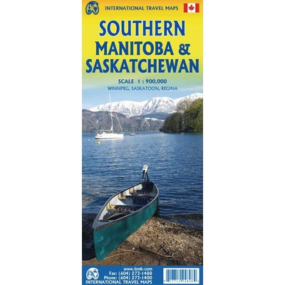 mapa Southern Manitoba, Southern Saskatchewan1:900 t. ITM