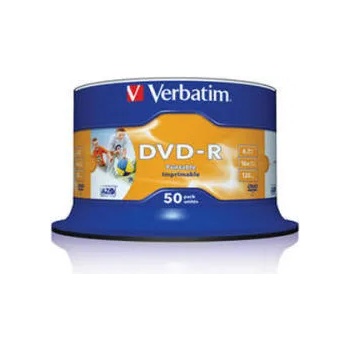 Image 1 of Verbatim DVD-R 4.7GB 16X - Шпиндел 50бр. Wide Printable