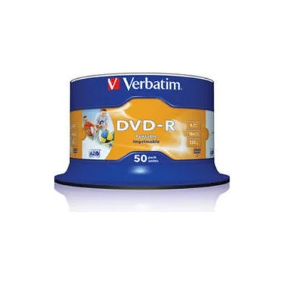 Verbatim DVD-R 4.7GB 16X - Шпиндел 50бр. Wide Printable
