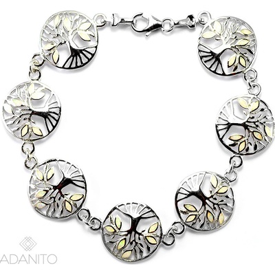 Adanito strieborný opálový náramok strom života EFB0001029