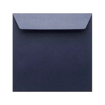 Metalická (perleťová) obálka tmavá modrá 155x155mm PS
