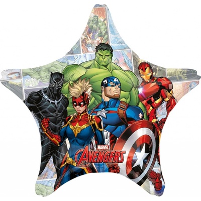 Amscan Fóliový jumbo balón hviezda Avengers 71 cm