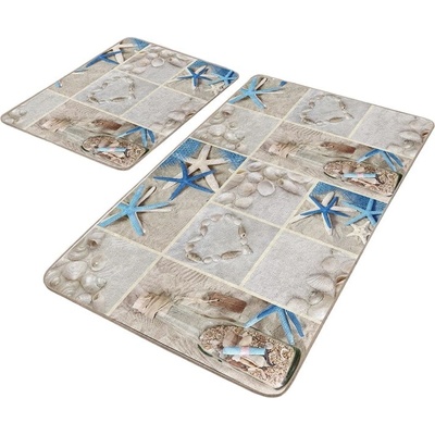 Mila Home Бежови килимчета за баня в комплект от 2 бр. 60x100 cm - Mila Home (Bathmat-2li-Set4)