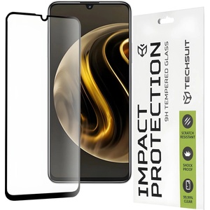 Techsuit защитно пълно покриващо стъкло 111D за Huawei Nova Y72 - Черен KP30903