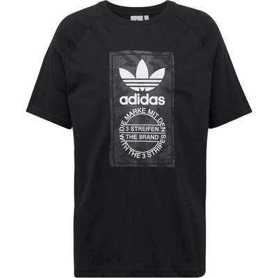 Adidas originals Тениска 'Camo Tongue' черно, размер XL
