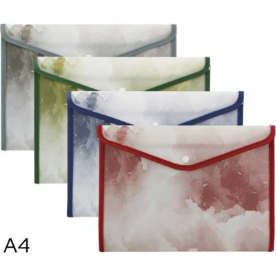 Spisové desky s drukem A4 Luma Clouds - mix / obšité s klopou