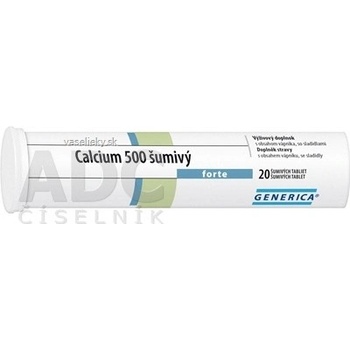 Generica Calcium 500 Forte 20 tabliet eff
