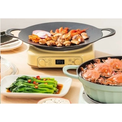 BUYDEEM Cast Aluminum Nonstick Grill Pan 36 cm color Black CP101-B