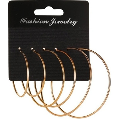 eCa dámské kruhy sada K1511 zlaté