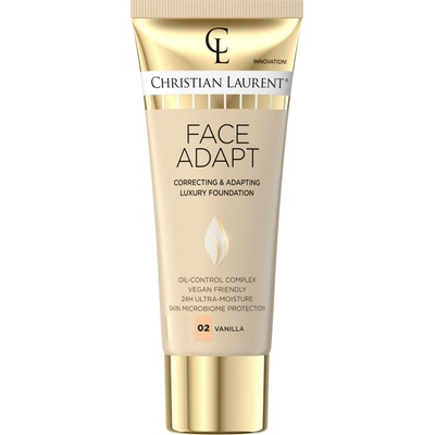 Christian Laurent Face Adapt hydratačný make-up s vyhladzujúcim účinkom 02 Vanilla 30 ml