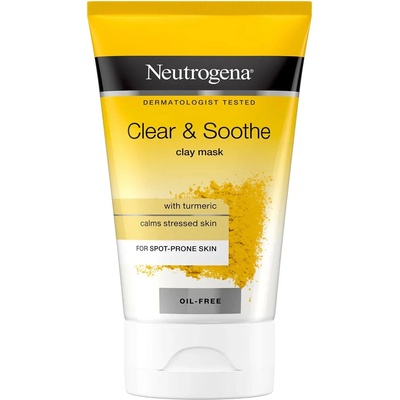 Neutrogena Clear & Soothe Маска за лице, глина и куркума, 50 ml