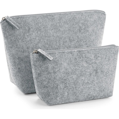 BagBase toaletní taška BG724 plstěná COT52072407701 S melír šedá
