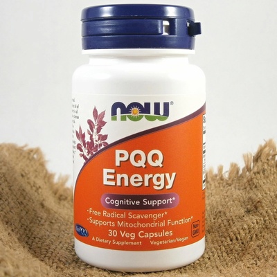 Now Foods NOW PQQ Pyrrolochinolin chinon Energy 30 rostlinných kapsúl