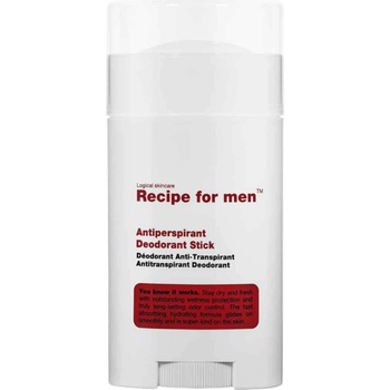 Recipe for men Recipe For Men, Antiperspirant Deodorant, Freshness, Deodorant Stick, For Men, 50 ml