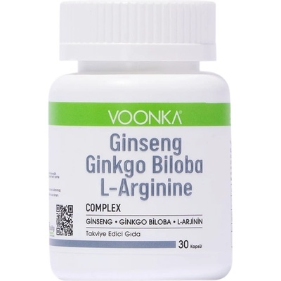 Voonka Ginseng Ginkgo Biloba L-Arginine [32 капсули]
