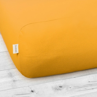 Darré jersey prostěradlo tmavě žluté 60x120x20