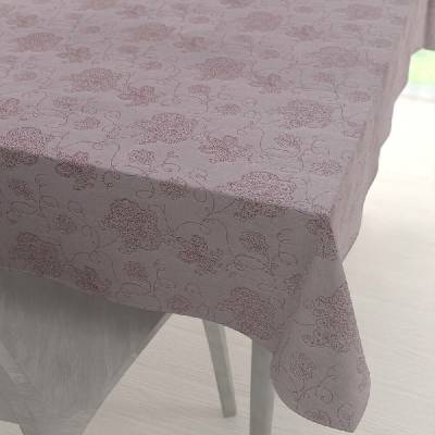 Biante Teflonový obdélníkový ubrus TF-138 Hnědovínové květované ornamenty na starofialovém 100x140 cm