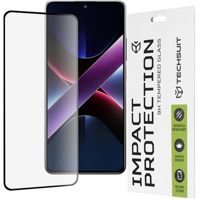 Techsuit Скрийн протектор Xiaomi Poco X7 Pro - Techsuit 111D Full Cover / Full Glue Glass - черен