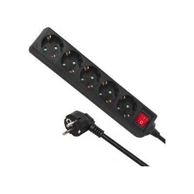 Maclean power strip 5 sockets 5 m black (MCE227)