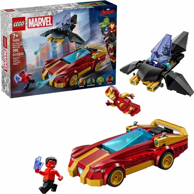 LEGO® Super Heroes 76310 Auto Iron Mana a Černý panter versus Červený Hulk