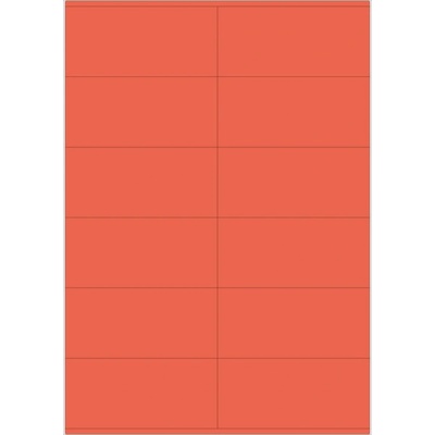 Print etikety 105x48 mm, červené
