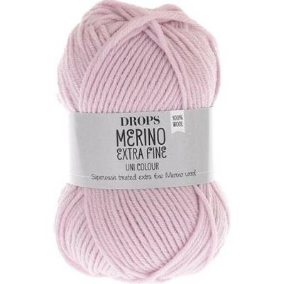 Příze DROPS Merino Extra Fine uni color 40 - pudrová růžová