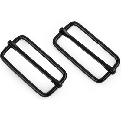 Pro Háčkování Posunovač na popruhy šíře 38 mm Balení produktu: 10 ks, Varianta: 5 černý lak – Zboží Dáma