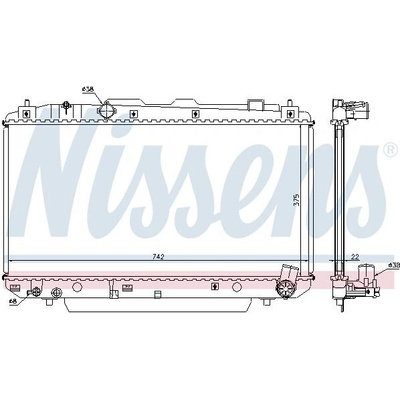 Chladič motoru NISSENS 64638A