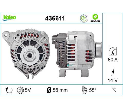 Alternátor VALEO 436611