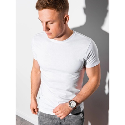Ombre Clothing pánské tričko s krátkým rukávem Elis bílá