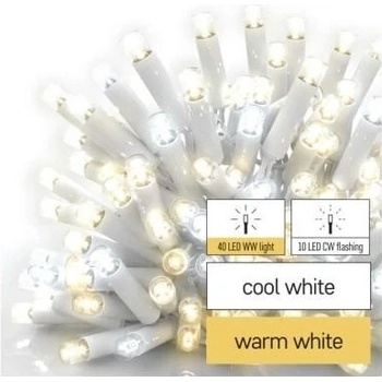 EMOS Profi LED spojovacia reťaz blikajúca biela cencúle 3 m vonkajšia teplá studená biela