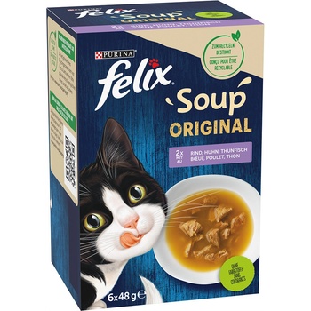 Felix Soup miešaný výber 6 x 48 g
