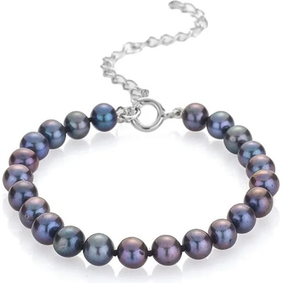 Swan Гривна със сладководни черни перли R0488BB Swan