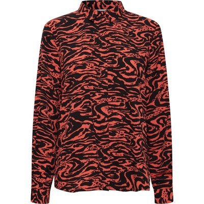 ICHI Блуза 'fanora' червено, черно, размер 34
