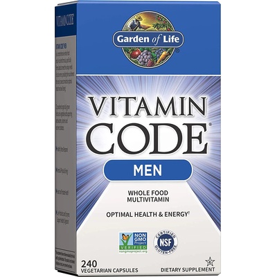 Garden of Life Vitamin Code Men (мултивитамини за мъже) - 240 растителни капсули