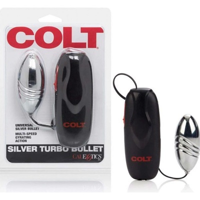 Colt Turbo Bullet Silver Vibrační vajíčko na dálkové ovládání stříbrné