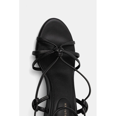 Кожени сандали Tommy Hilfiger LEATHER KNOTS WEDGE SANDAL (FW0FW08417)