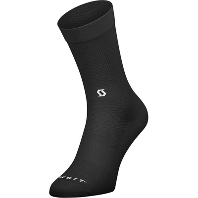 Scott Cyklistické ponožky klasické PE NO SHORTCUTS CREW čierna