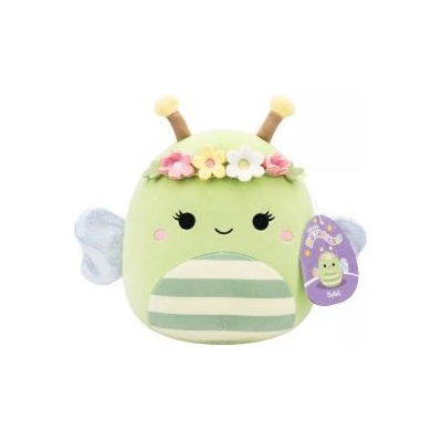 Jazwares Squishmallows: Сибил, зелената пчела с цветна корона - 20 см