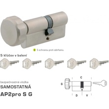 MP-KOVANIA DK - AP2pro S G - s gombíkom NIM - nikel matný