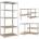 Funfit Home&Office Метален индустриален рафт с MDF плоскости 180x90x30см (3782)