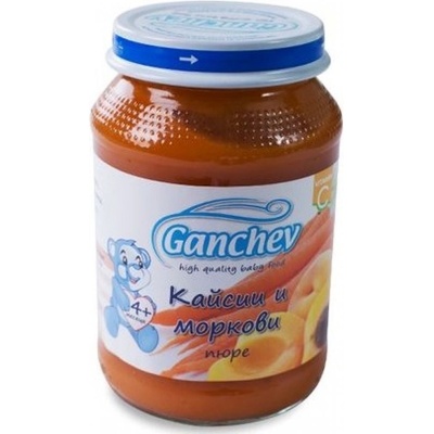 Ganchev Плодово пюре Ganchev - Кайсии и моркови, 190 g (18014)