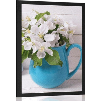 Plakát květiny ve váze - 40x60 black