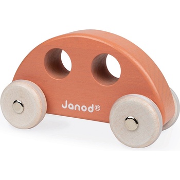 Janod Drevené auto retro chrobák hnedočervený Cocoon