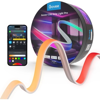 Govee LED лента Govee Strip Light Pro 3m, RGBIC+W, Wi-Fi, Bluetooth, 1260 LED/m, водоустойчива (H61E53D1) (H61E53D1)