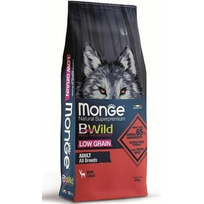 Monge BWild Low Grain Adult jelení 12 kg